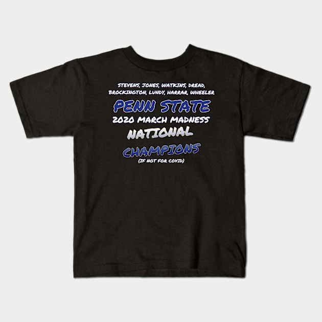 PSU Lions 2020 Champs Kids T-Shirt by npetrshops